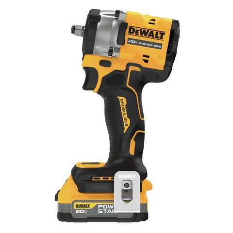3/8 Inch Compact Impact Wrench Kit Delivers Sweet Torque And Snappy Action For Fast Bolt Removal with yellow and black design.
