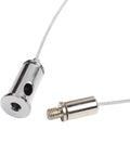 Close-up of adjustable steel cable and mounting screw for Infrared Heater Ceiling Mount Bracket With 1m Adjustable Steel Cable Hanging Kit