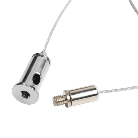 Close-up of adjustable steel cable and mounting screw for Infrared Heater Ceiling Mount Bracket With 1m Adjustable Steel Cable Hanging Kit