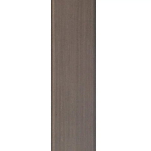 Close-up of aged steel finish on Go-To Pulley System Floor Lamp With Wide Brim Fabric Shade In Aged Steel Finish, Adjustable Height Bell Shade