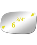 Left Driver Side Mirror Glass Replacement for Volvo 2008-2013 C30 C70 2007-2011 V50 S40 S80 2007-2009 S60 2007-2010 V70 Direct Fit
