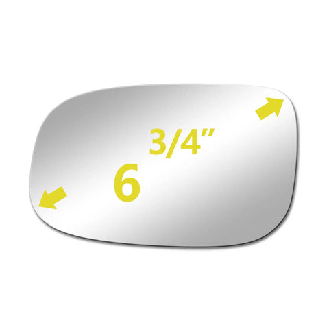 Left Driver Side Mirror Glass Replacement for Volvo 2008-2013 C30 C70 2007-2011 V50 S40 S80 2007-2009 S60 2007-2010 V70 Direct Fit