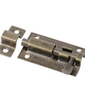 WUUWCHODC Stainless Steel Sliding Security Snap Lock Door Gate Latch in bronze finish, showing latch mechanism and mounting plate.