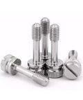 Premium Knurled Shoulder M5 Captive Panel Screws Designed For No Hassle Reassembly And Absolute Zero Dropped Hardware In Tough Rust Proof Stainless Steel Fastener Set Of 6 stacked in a group