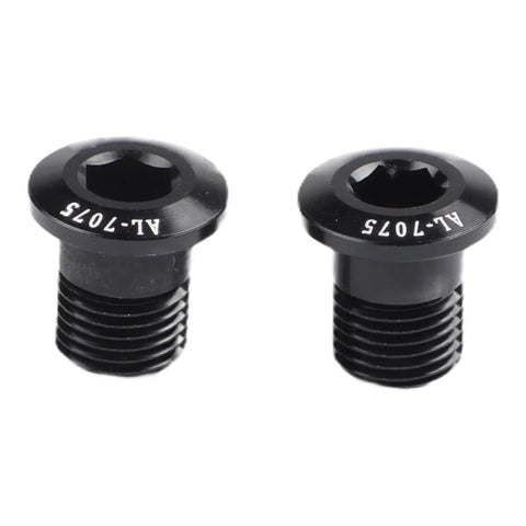 2 Pack M10xP10 Bolts for Bike Rear Derailleur Hanger, Aluminum Alloy Mounting Screws, Black 15mm Length, Replacement Hardware