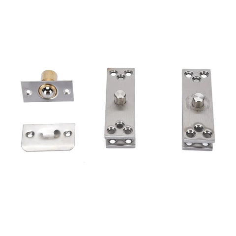 Heavy Duty Pivot Hinge For Wood Doors Up To 220 Lbs Jeffergarden Stainless Steel Hidden Door Hinge Set Unassembled View