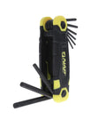 Archery Hex Key Tool Set for Quick Sight Adjustments and Bow Maintenance, durable steel wrench in compact and standard sizes.