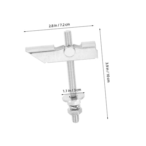 Heavy Duty Toggle Bolt Installation Kit With Adjustable Clamping For Drywall And Hollow Walls Includes Wing Nut Orchid Clip