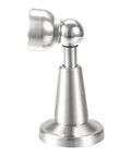 Heavy Duty Stainless Steel Hydraulic Door Stop With Magnetic Catch Prevents Slams Protects Walls And Reduces Noise For Home Or Office Use, silver steel design.