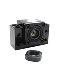 DIY CNC Ballscrew Axis Kit SFU12 16 With Three Pitch Options For Fast Travel And Long Stroke Beefed Up Heavy Duty Build For 1200mm To 1600mm Length Large Benchtop CNC Machines And 3D Printer Frames, black bearing block with lock nut