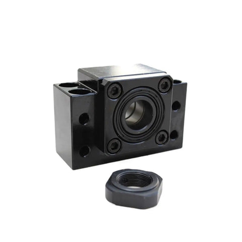 DIY CNC Ballscrew Axis Kit SFU12 16 With Three Pitch Options For Fast Travel And Long Stroke Beefed Up Heavy Duty Build For 1200mm To 1600mm Length Large Benchtop CNC Machines And 3D Printer Frames, black bearing block with lock nut