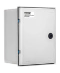 Heavy Duty Fiberglass Electrical Enclosure Box 12X10X6 Inch IP65 Waterproof And Dustproof Outdoor Junction Cabinet with view of side latch.