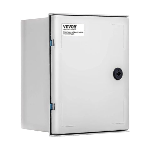 Heavy Duty Fiberglass Electrical Enclosure Box 12X10X6 Inch IP65 Waterproof And Dustproof Outdoor Junction Cabinet with view of side latch.