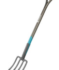 Nature Line Spading Fork For Quick, No-Fuss Root-Safe Digging And Loosening Soil In Garden Beds, Heavy-Duty Hardened Steel Tines