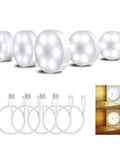 Cordless Motion Sensor LED Night Light Upgraded Wireless Wall And Stair Hallway Closet Light Stick Anywhere Rechargeable Indoor