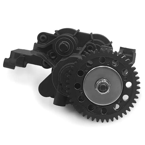 Metal 45T Mod 0.8 Spur Gear Upgrade for TRX 4 and TRX 6 RC Crawlers showing tough alloy gear in focus