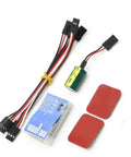 3 Axis Gyro A3 V2 RC Model Airplane Flight Controller Stabilizer Kit Spare Part with wires, two red pads, and green battery.