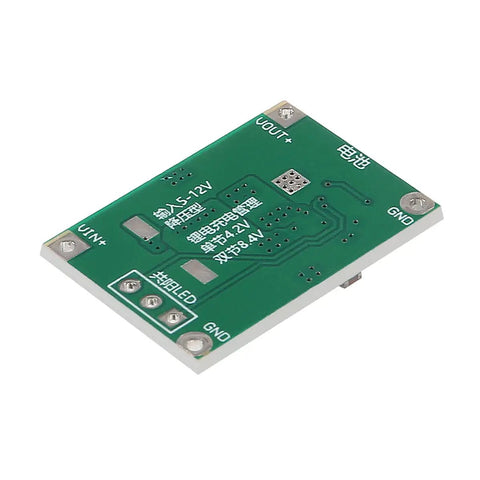 Bottom view of Six Pack TP5100 Battery Charger Module For Dual Lithium Cells 4.2V 8.4V 2A Charging Management Board