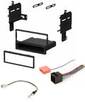 Single Din Car Stereo Dash Kit With Wiring Harness And Antenna Adapter For 2009 2011 Hyundai Accent And 2009 2011 Kia Rio Rio 5 Black