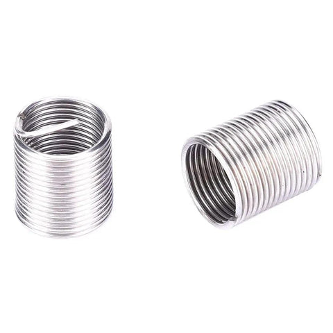 M10x1 threaded inserts from 17 Piece Stainless Steel Thread Repair Kit With Drill Bit Twisted Drill Tap Wrench And M10x1 Threaded Inserts