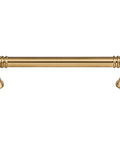 Kara 5 1/16 Inch Center To Center Bar Pull In Honey Bronze, Rugged Cabinet Hardware With Premium Feel, Built To Last, Smooth Grip, Lifetime Warranty, Elevates Kitchen And Bath Storage. front view