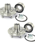 Pair Front Wheel Bearing Hub Assembly 29596048 Fits 1997 To 2001 Honda CR V And Prelude Premium Replacement on white background