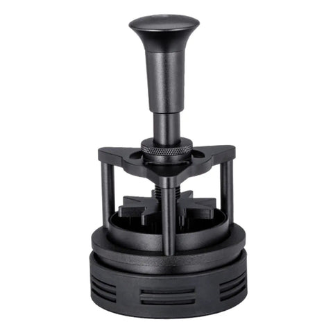 Killer Rotatable Espresso Coffee Distributor Stirrer Featuring Adjustable Height And Durable Aluminum Alloy Build That Smashes Clumps And Fluffs Grounds Dead Even Fresh Out The Box Top Tier Barista Gear Hits Different For Your Daily Shot Routine, black rotary coffee tool.
