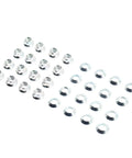Hot 32 Piece ATV Lug Nut Kit Upgrade For Honda TRX400EX Fourtrax And 250/300 Models Heavy Duty Steel Bolts To Keep Your Rig Secure On The Trail. 32-piece steel lug nuts and washers on white background