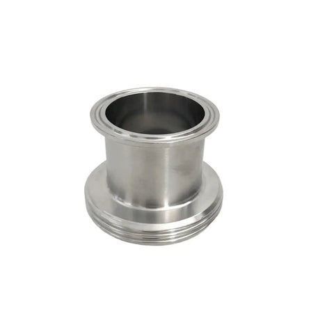 50.5mm Tri Clamp Ferrule Welded Male Connector For DIN11851 Standard With DN40 DN32 DN25 Options In Stainless Steel 304 Heavy Duty Union