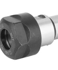 Close-up of Heavy Duty Ground Manganese Steel Er20A Shaft Extender Sleeve for CNC milling, showing detailed clamping nut.