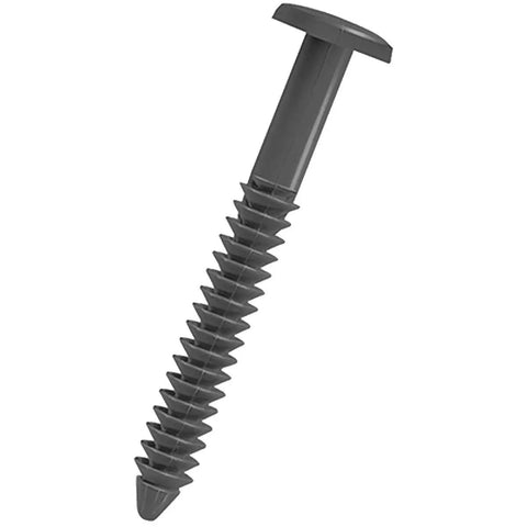 Premium Heavy Duty Vinyl Shutter Fastener Spike Lok Anchors Tough As Nails Dark Gray Shutters spike mounting rod for easy installation.