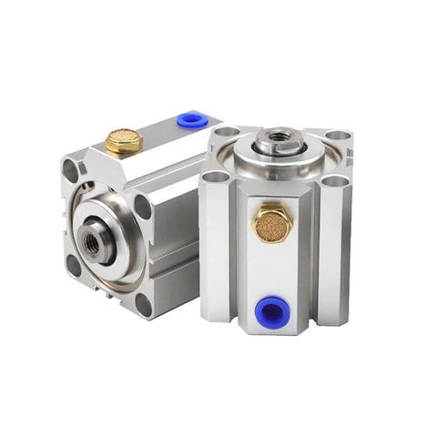 Compact Single Acting Pneumatic Air Cylinder Featuring An 80 Millimeter Bore And 10 Millimeter Stroke For Smooth Industrial Automation Push Force Tasks That Keep Things Rolling