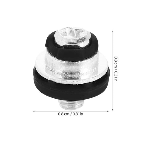 Close-up of M3 screw from Ten Piece Laptop Hard Drive Screws Kit M3 Miniature Computer PC Case Screws Black Replacement Set for HDD Repair