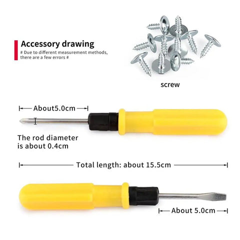 Universal Replacement Luggage Wheels With Silent Heavy Duty Rubber Casters Delivering Fluid Swivel Motion And Legit Sturdy Build Quality For A No Sweat Installation That Gets Your Suitcase Rolling Like New In Minutes. Image showing yellow screwdriver and screws.
