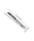 Heavy Duty Folding Umbrella Repair Kit Featuring Slick 8 Bone Metal Ribs And Weather Tough Frame dimensions displayed.