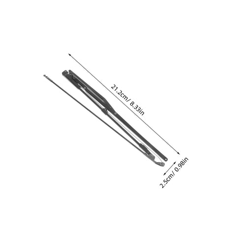 Heavy Duty Folding Umbrella Repair Kit Featuring Slick 8 Bone Metal Ribs And Weather Tough Frame dimensions displayed.