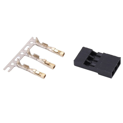 JR Connector Kit 11.010 100 Pieces Gold Plated Pins For Electronic Equipment And Model Aircraft DIY with brass and ABS parts