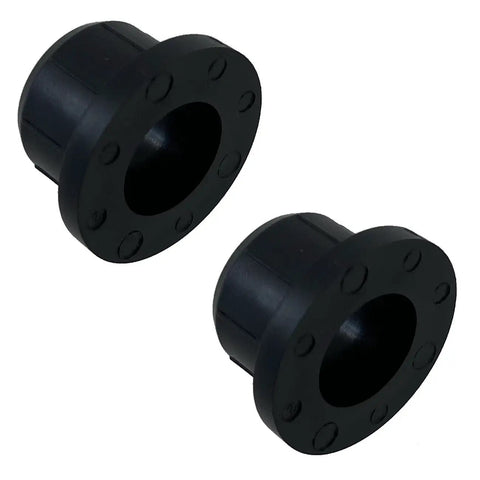 Heavy Duty Flanged Bushing Two Pack Oem Replacement Parts Built To Handle The Daily Grind Tractor And Farm Rig Maintenance. Black rubber bushings with flanged edges.
