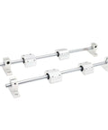 Top Tier Linear Guide Rail Kit With 4pcs SCS10UU Bearing Sliders Plus Smooth 10mm Optical Shafts And Rock Solid SK10 Support Clamps For Precision CNC Build 3D Printer Motion Systems, 10mm steel rail set
