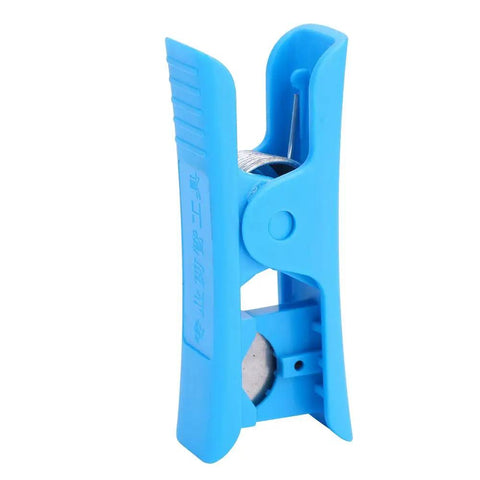 Portable MTB Hydraulic Brake Line Cutter For Bike Disc Brakes, Precise Oil Tube Cutter For Hydraulic Hose with blue ABS body