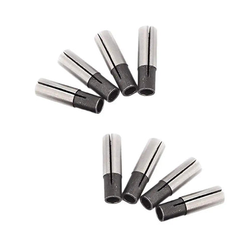 8 Piece 1/4 To 1/8 Inch CNC Router Engraving Tool Adapter Set For ER Collet Conversion Pro Grade Spring Steel