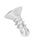 Single screw from 200 Pcs Self Drilling Screws Set With Countersunk Cross Head Stainless Steel Full Thread Fasteners For Wood And Metal M4.2-18 13mm Length