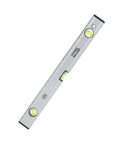 Ycauty Spirit Level Magnetic Measuring Ruler Aluminium Alloy for DIY Projects Home Garden 500mm Silver with bubbles