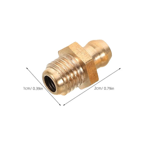 Single fitting from Nine Piece Copper Grease Nipple Kit For Vehicles With Durable Copper Fittings Universal Fit Hassle Free Install And Long Lasting Performance For Cars Trucks Tractors And Excavators