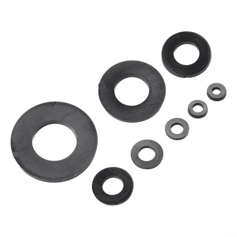 500-Piece Nylon Flat Washers Assortment Kit Black Metric M2 Through M10 For Electrical Automotive Marine Projects Value Pack Heavy Duty Nylon Construction Insulation And Corrosion Resistant Seals, assorted sizes