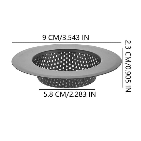 4 Pack Black 304 Stainless Steel Drain Stopper Hair Catcher And Shower Drain Cover For Bathtub Sink Strainer Clog Slayers, size 9 cm diameter.