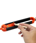 Slick Dual Sided Contour Gauge And Profile Scribe Tool With Tight Grip Lock for precise pin tracing in woodworking.