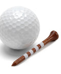 Wooden Golf Tees 3 1 Quarter Inches 100 Count Natural Hardwood Brown With White Markings For Consistent Tee Shots With Golf Ball