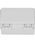Rugged ABS Electrical Enclosure With Hinged Cover And Stainless Steel Latches For Indoor And Outdoor Industrial Use 100x150x70mm