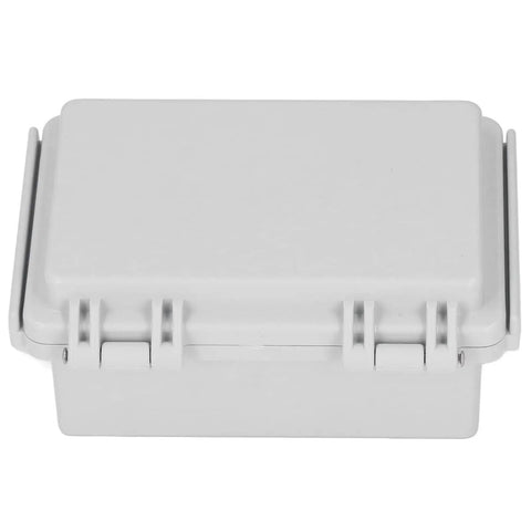Rugged ABS Electrical Enclosure With Hinged Cover And Stainless Steel Latches For Indoor And Outdoor Industrial Use 100x150x70mm